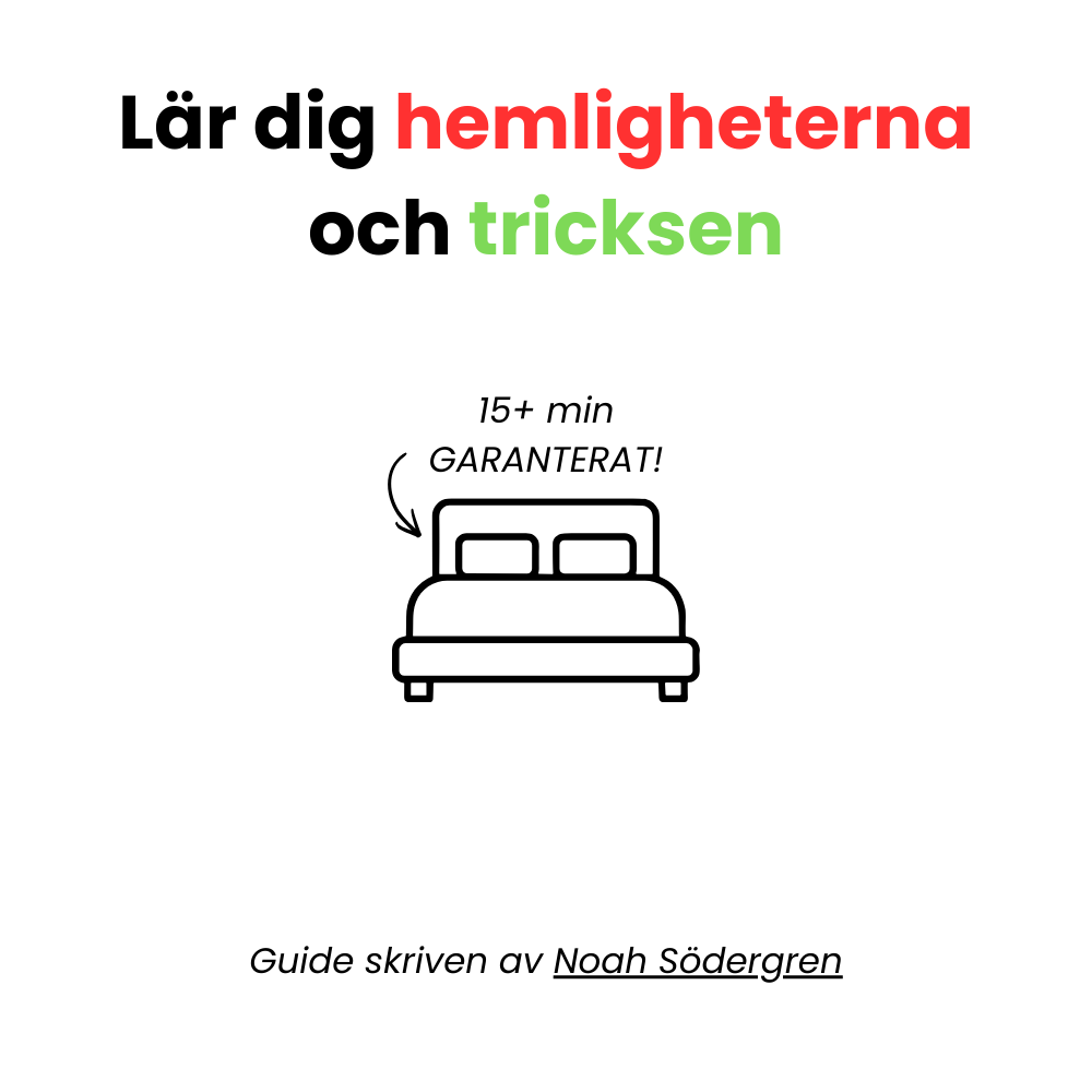 Håll 15+ min i sängen utan problem